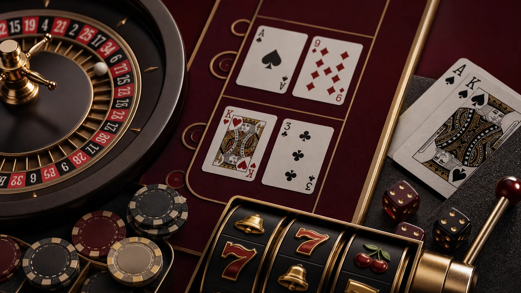 Slots, cassino ao vivo e apostas esportivas